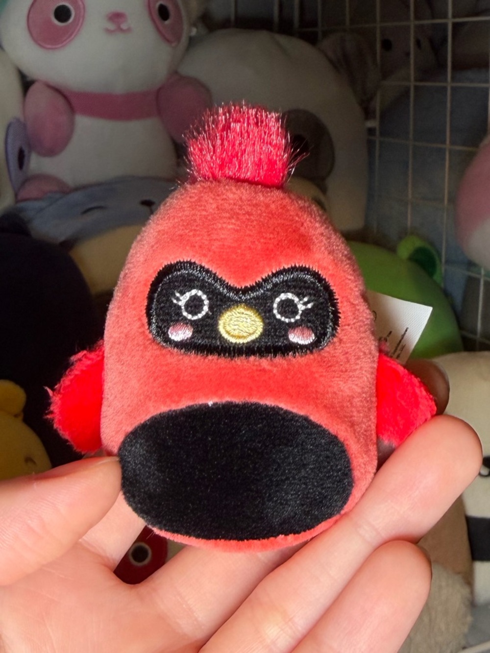 Squishmallows Squishville SV Cazlan the Red Cardinal 2" Stuffed Plush